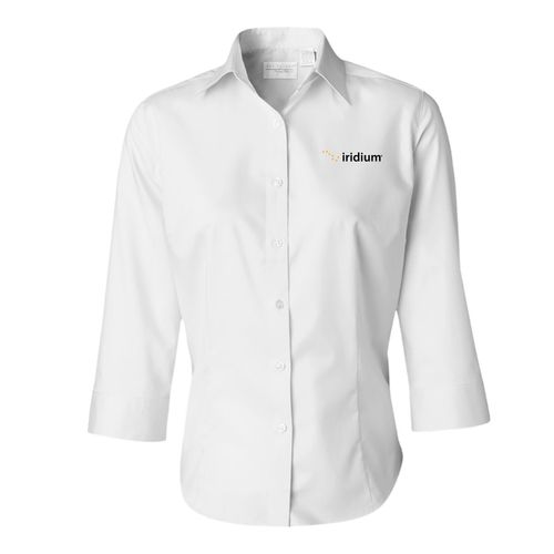 Women's Van Heusen 3/4 Sleeve Twill Dress Shirt image thumbnail
