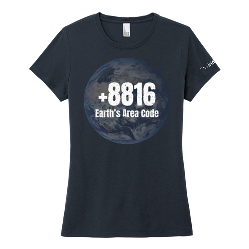 Women's Earth's Area Code District Perfect Tri Tee image thumbnail