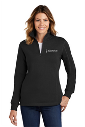 Image of Ladies' 1/4-Zip Sweatshirt