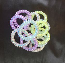 Image of Iridescent Coil Bracelets