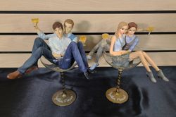Image of Couple Figurines in Glasses