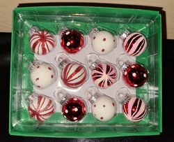 Image of Peppermint Ball Mini Ornaments