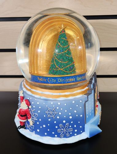 Deluxe Rockette Opening Scene Snow Globe Music Box image thumbnail Deluxe Rockette Opening Scene Snow Globe Music Box image thumbnail