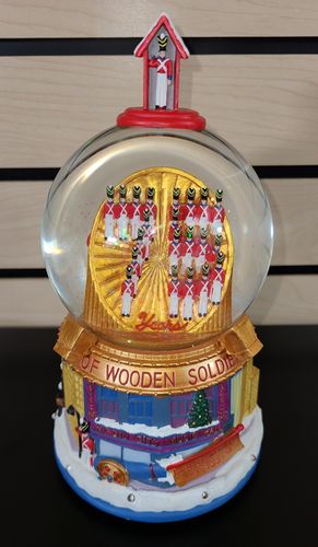 Rockettes 2008 75th Anniversary Soldier Snow Globe Music Box image thumbnail