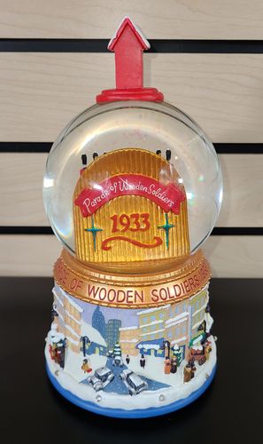 Rockettes 2008 75th Anniversary Soldier Snow Globe Music Box image thumbnail