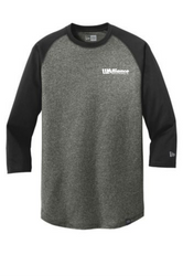 Image of New Era Heritage Blend 3/4-Sleeve Baseball Raglan Tee. NEA104