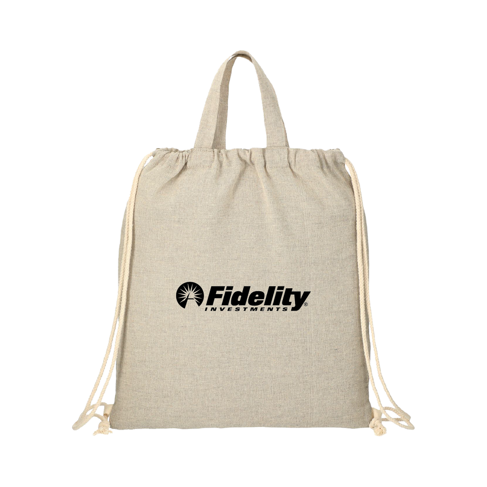 Recycled Cotton Drawstring Bag primary image