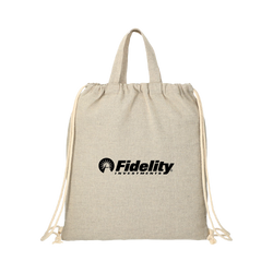 Image of Recycled Cotton Drawstring Bag