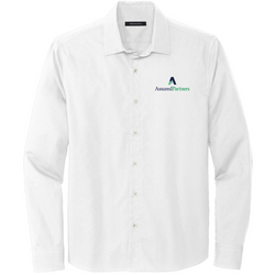 Image of Mercer+Mettle Men's Long Sleeve Stretch Woven Shirt White
