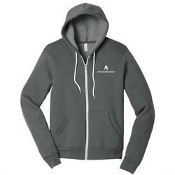 Image of Unisex Sponge Fleece Full-Zip Hoodie Deep Heather