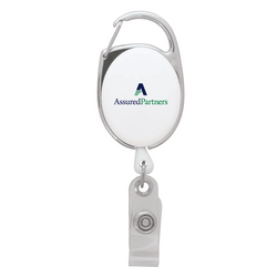 Image of Oberlin Carabiner Style Retractable Badge Reel