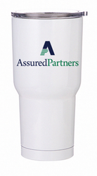 Image of 30oz White Travel Tumbler