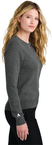 Port Authority® Women’s Easy Care Crewneck Cardigan Sweater image thumbnail