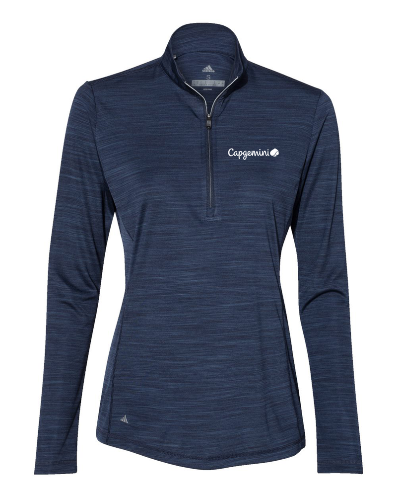 Image of Adidas Ladies Mélange 1/4 Zip - QUICK SHIP!