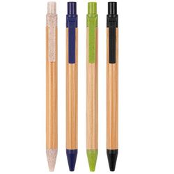 Image of The Albury Bamboo Wheat Straw Click-Action Ballpoint Pen