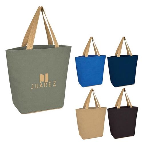 Marketplace Jute Tote Bag image thumbnail