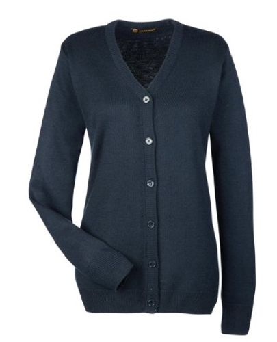 Harriton Ladies' Pilbloc™ V-Neck Button Cardigan Sweater image thumbnail