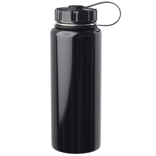 Stainless Steel Water Bottle w/ Tethered lid image thumbnail
