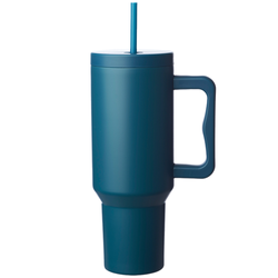 Image of 40 oz. Stainless Steel Travel Mugs w/ Handle & Straw Lid Printed