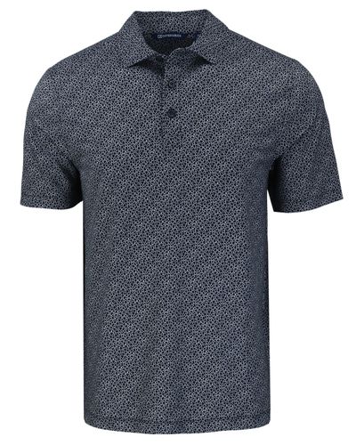 Cutter & Buck Pike Eco Pebble Print Stretch Recycled Mens Polo image thumbnail
