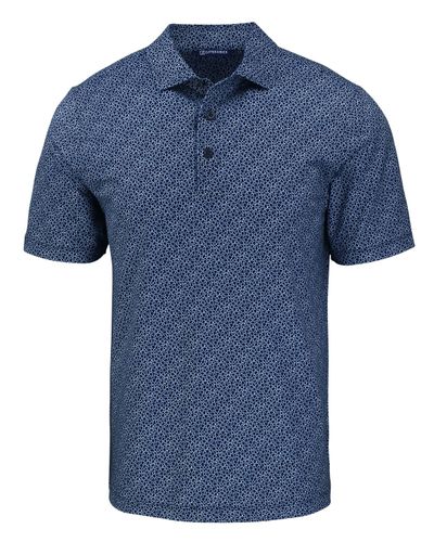 Cutter & Buck Pike Eco Pebble Print Stretch Recycled Mens Polo image thumbnail