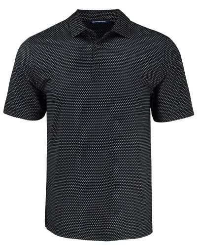 Cutter & Buck Pike Eco Shadow Check Print Recycled Mens Polo image thumbnail