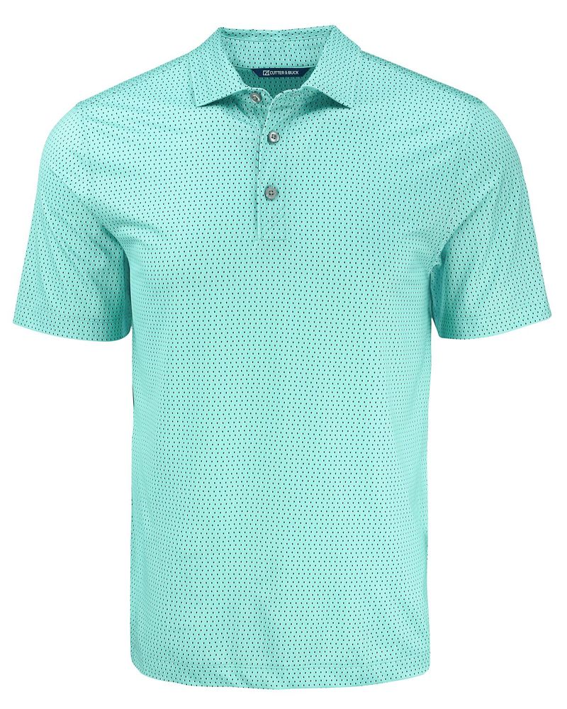 Cutter & Buck Pike Eco Shadow Check Print Recycled Mens Polo primary image