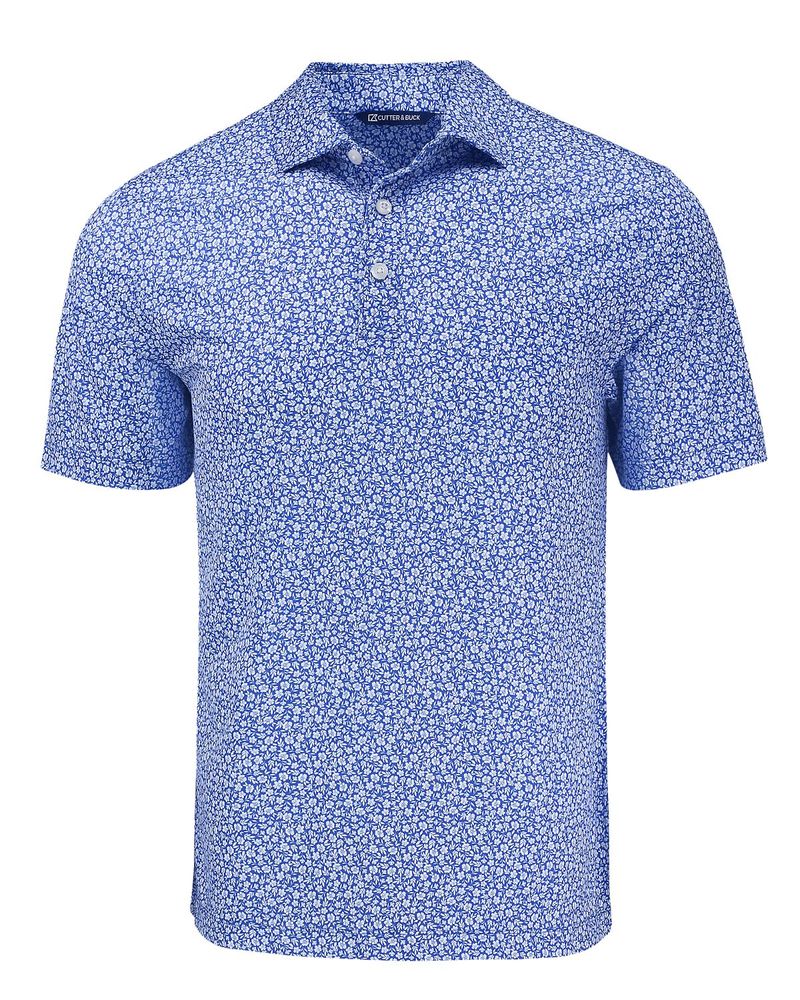 Cutter & Buck Pike Eco Flora Print Recycled Mens Polo primary image