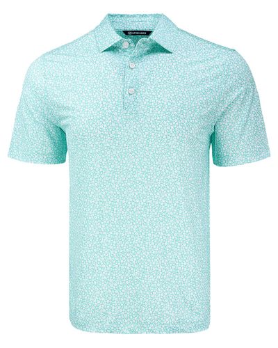 Cutter & Buck Pike Eco Flora Print Recycled Mens Polo image thumbnail