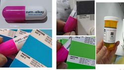 Image of Custom Zurn Elkay Water Solutions Pill Bottle With Highlighters - 500 Minimum Piece Order 
