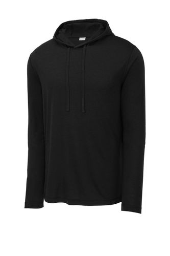 Sport-Tek PosiCharge Tri-Blend Wicking Long Sleeve Hoodie ST406 image thumbnail