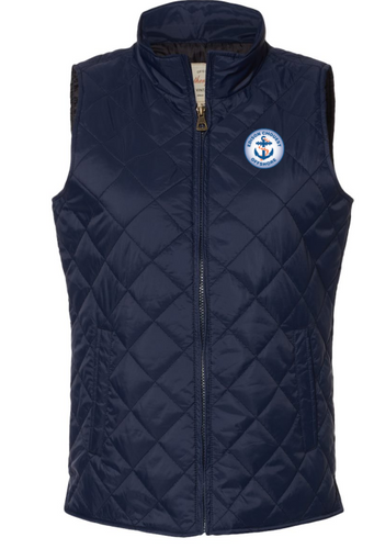 Women's Vintage Diamond Quilted Vest - W207359 image thumbnail