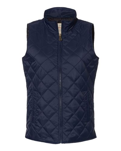 Women's Vintage Diamond Quilted Vest - W207359 image thumbnail