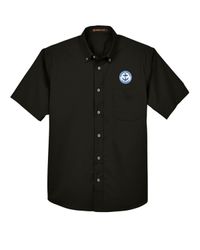 Image of Men's Easy Blend™ Short-Sleeve Twill Shirt with Stain-Release