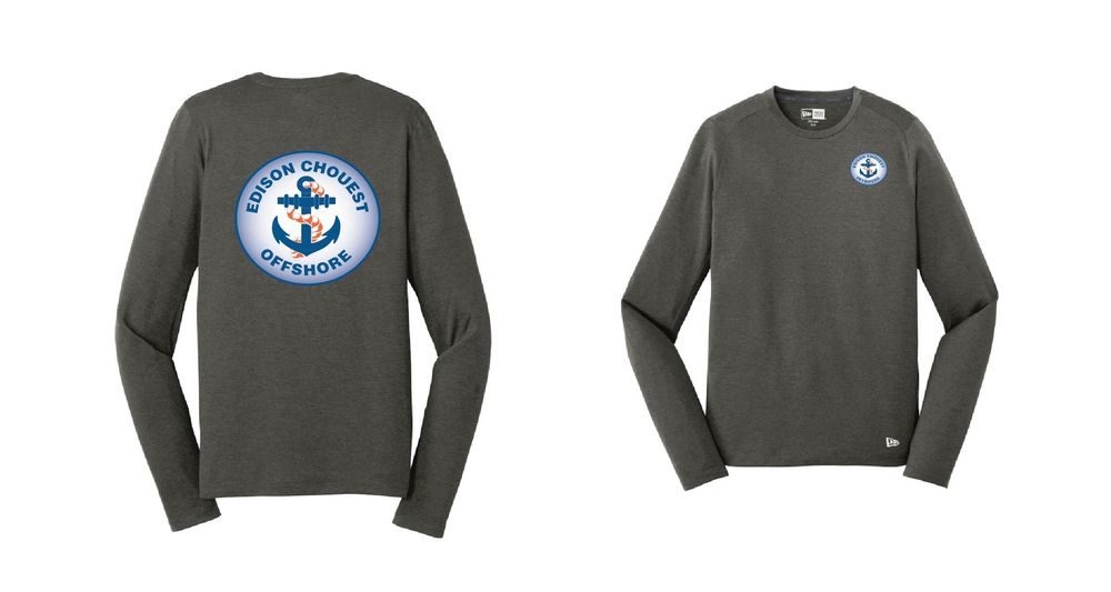 New Era Series Performance Long Sleeve Crew Tee. NEA201 primary image