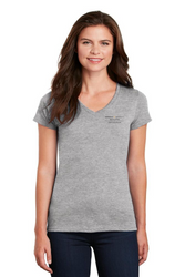 Image of Gildan Ladies Heavy Cotton 100% Cotton V-Neck T-Shirt (Made to Order)