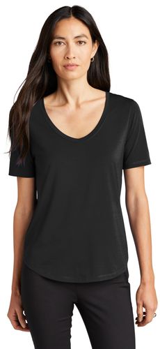 Mercer+Mettle™ Women’s Stretch Jersey Relaxed Scoop image thumbnail