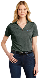 Image of Ladies Shadow Stripe Polo