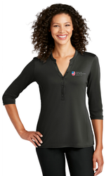 Image of Port Authority Ladies UV Choice Pique Henley