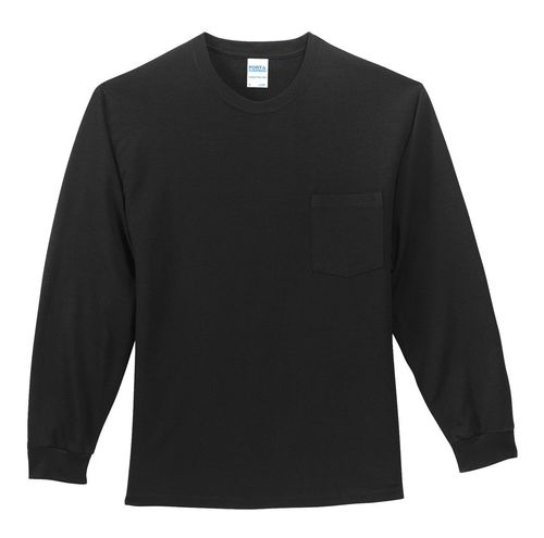 Port & Company - Long Sleeve Essential Pocket Tee. PC61LSP image thumbnail