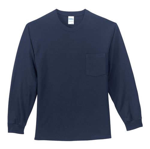 Port & Company - Long Sleeve Essential Pocket Tee. PC61LSP image thumbnail