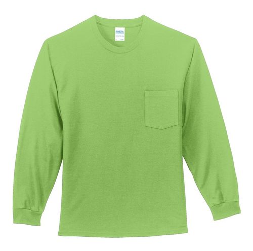 Port & Company - Long Sleeve Essential Pocket Tee. PC61LSP image thumbnail