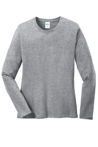 Port & Company Ladies Long Sleeve Core Cotton Tee. LPC54LS image thumbnail