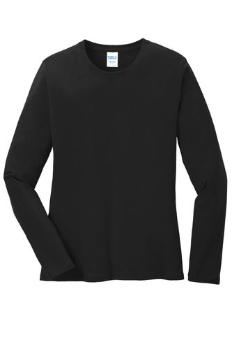 Port & Company Ladies Long Sleeve Core Cotton Tee. LPC54LS image thumbnail