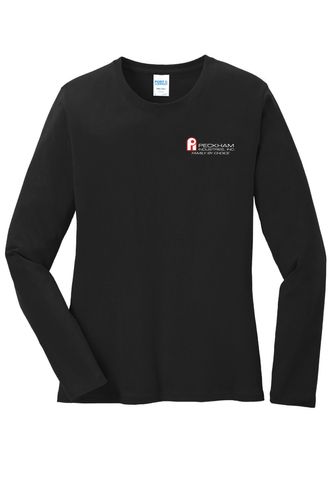 Port & Company Ladies Long Sleeve Core Cotton Tee. LPC54LS image thumbnail