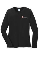 Image of Port & Company Ladies Long Sleeve Core Cotton Tee. LPC54LS