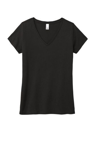 District Women's Perfect Tri V-Neck Tee. DM1350L image thumbnail