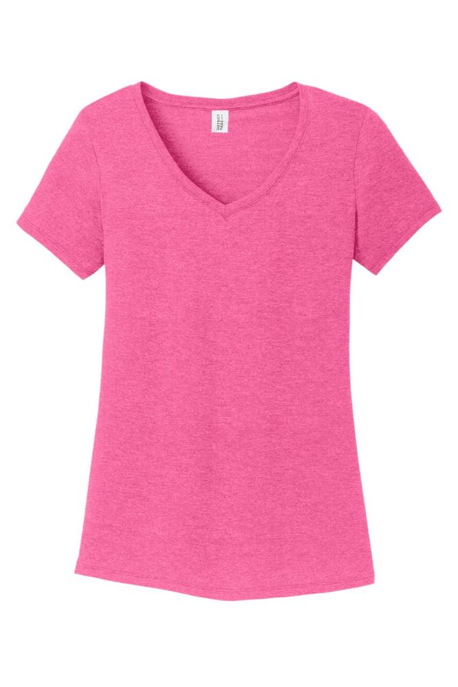 District Women's Perfect Tri V-Neck Tee. DM1350L primary image