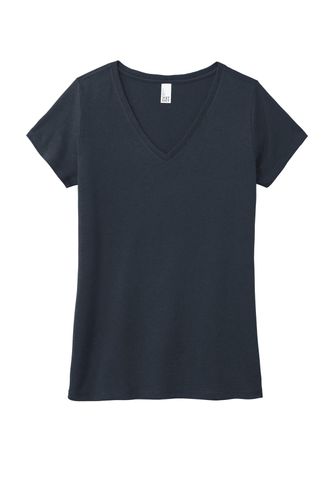 District Women's Perfect Tri V-Neck Tee. DM1350L image thumbnail