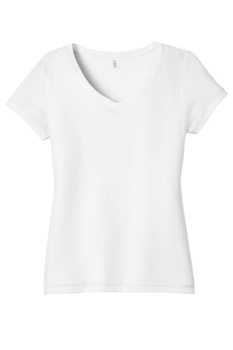 District Women's Perfect Tri V-Neck Tee. DM1350L image thumbnail